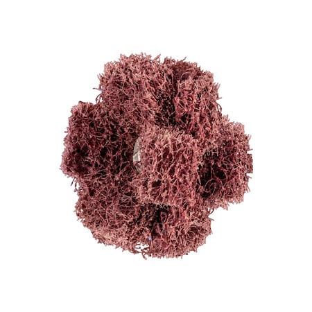 Pferd 1-1/2" POLINOX Cross Buffs, 8-32 Thd. - 3 Layers, Aluminum Oxide - Coarse Grade 44210